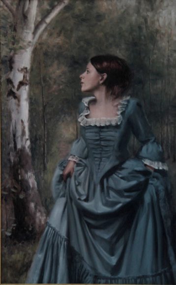 The Lady in the Blue Dress